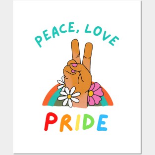 Peace, Love, Pride Posters and Art